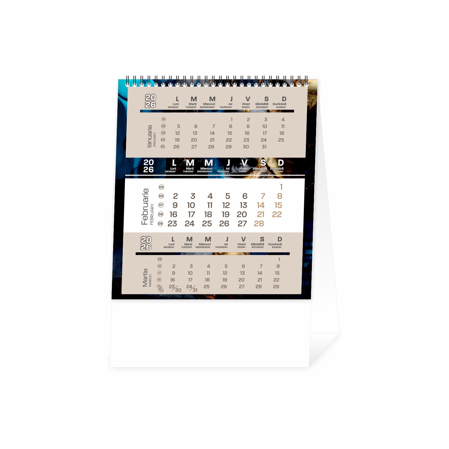 Calendar de birou colectia INDESIGN - 2026
