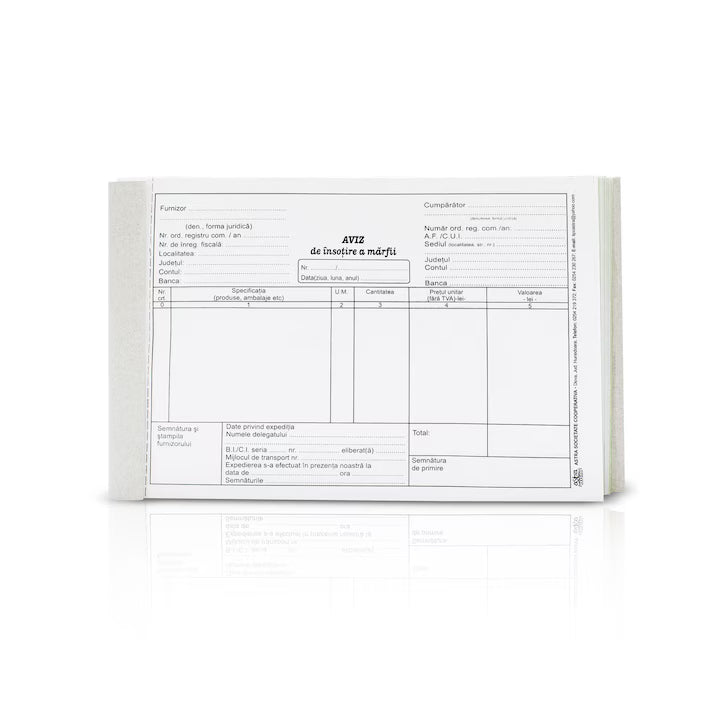 Aviz insotire marfa A6