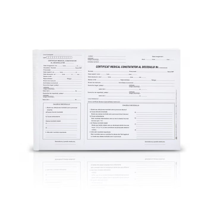 Certificat medical constatator al decesului