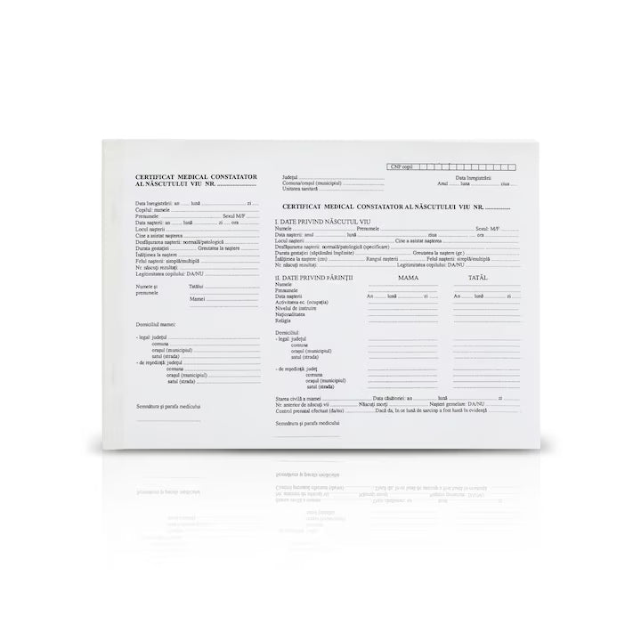 Cetificat medicat constatator al nascutului viu