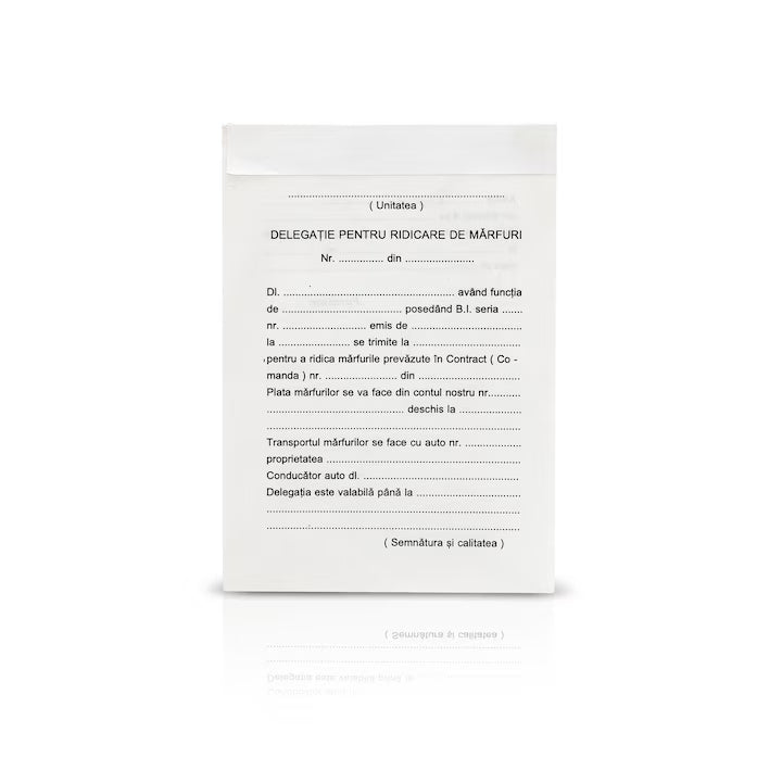 Declaratie ridicare marfa