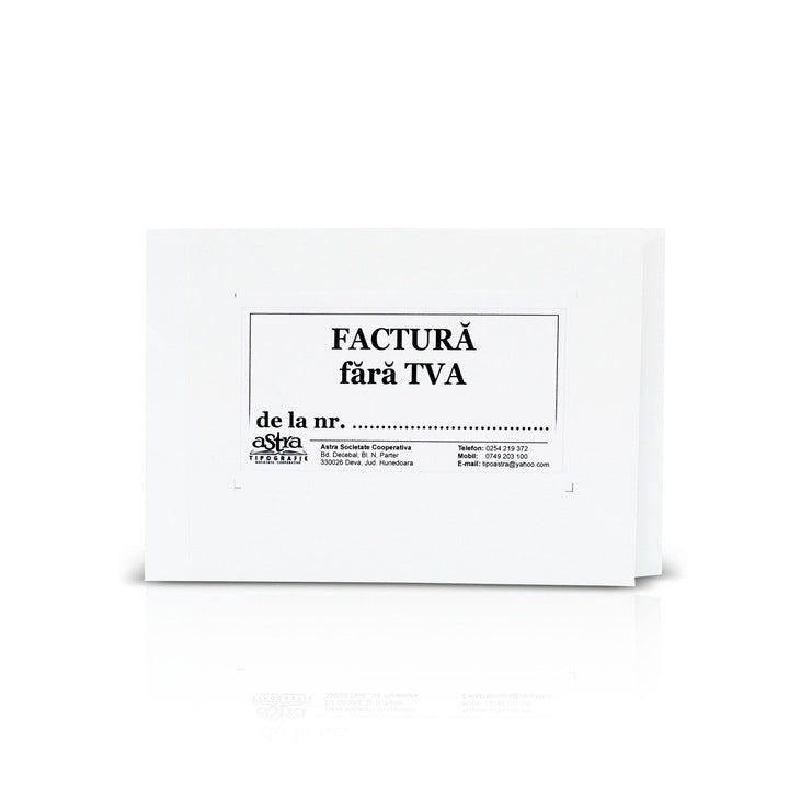 Factura fara TVA A6