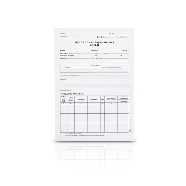 Fisa consultatii adulti