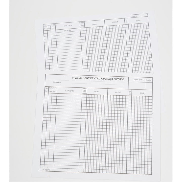 Fisa cont pentru operatii diverse