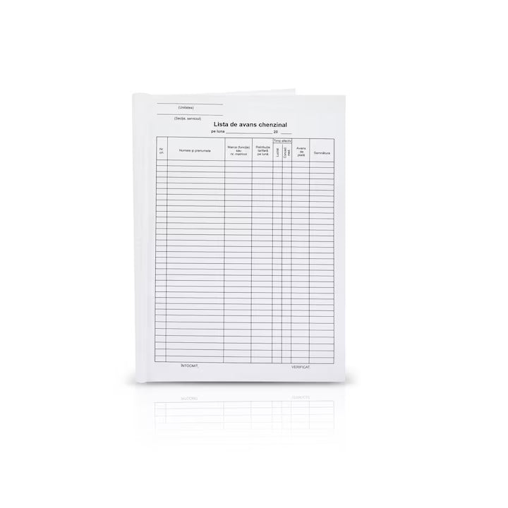 Lista avans chenzinal