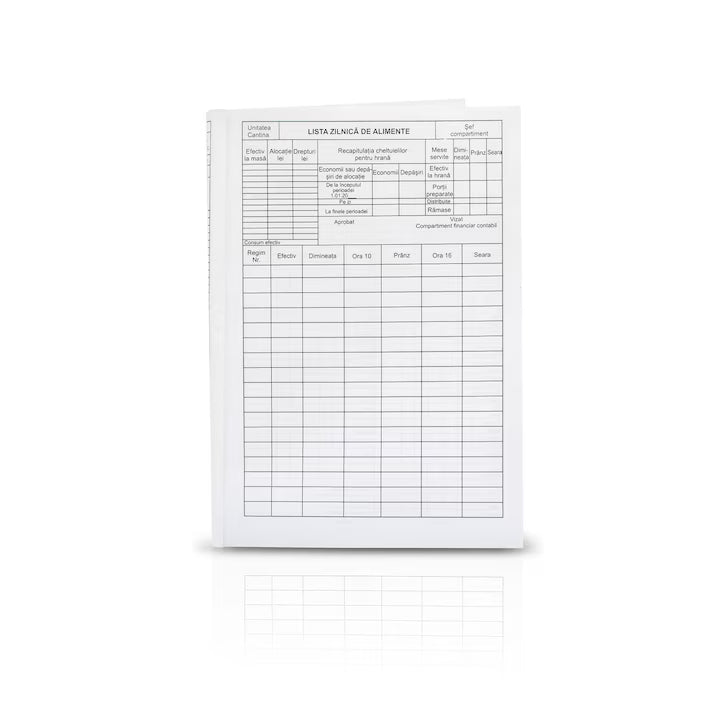 Lista zilnica de alimente