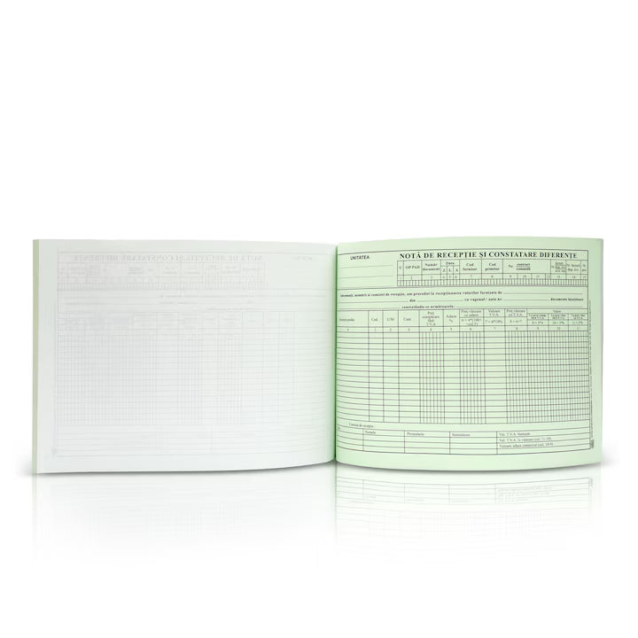 Nota de receptie cu TVA 70 g