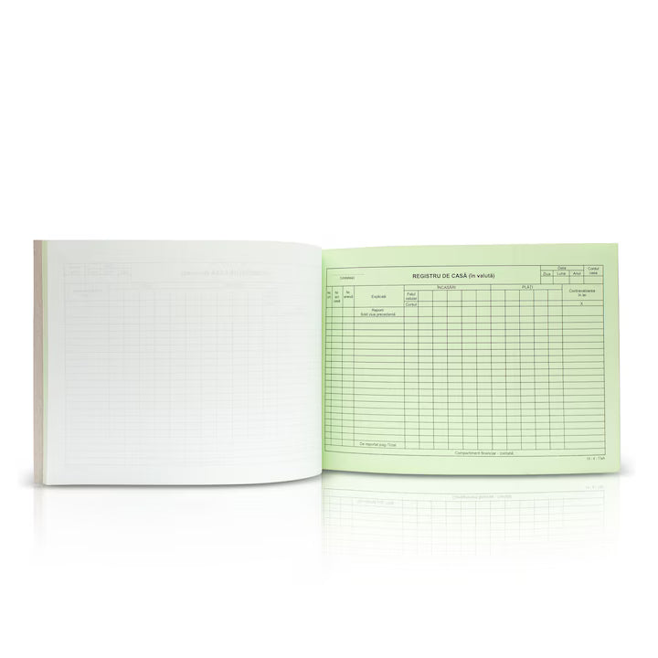 Registru de casa in valuta autocopiativ