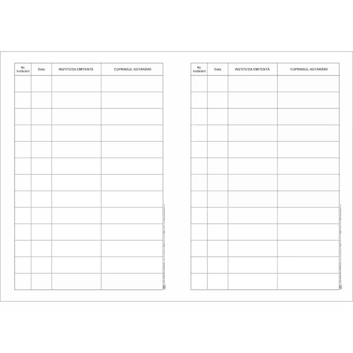 Registru hotarari