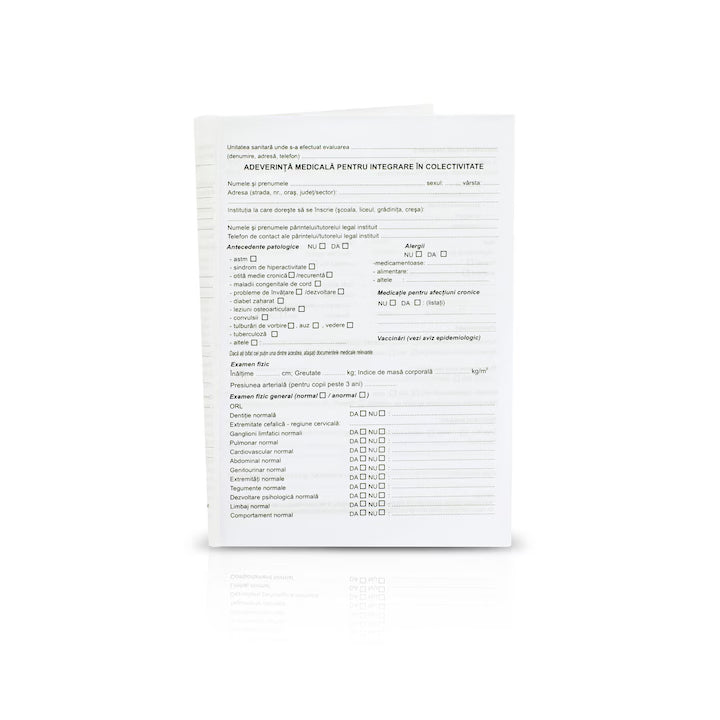 Adeverinta medicala de reintegrare